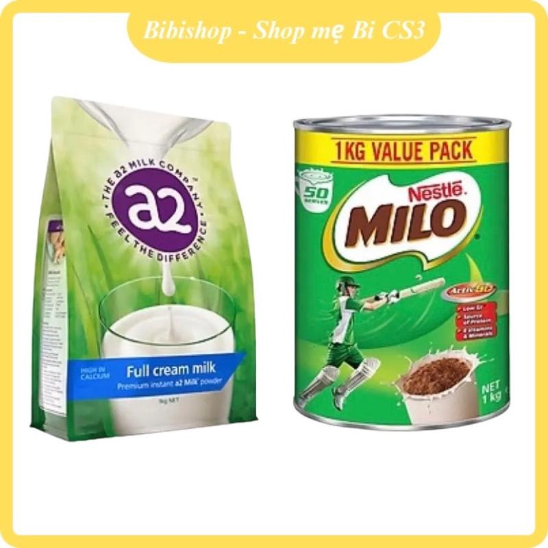 Combo Sữa A2 Nguyên Kem Và Milo Úc