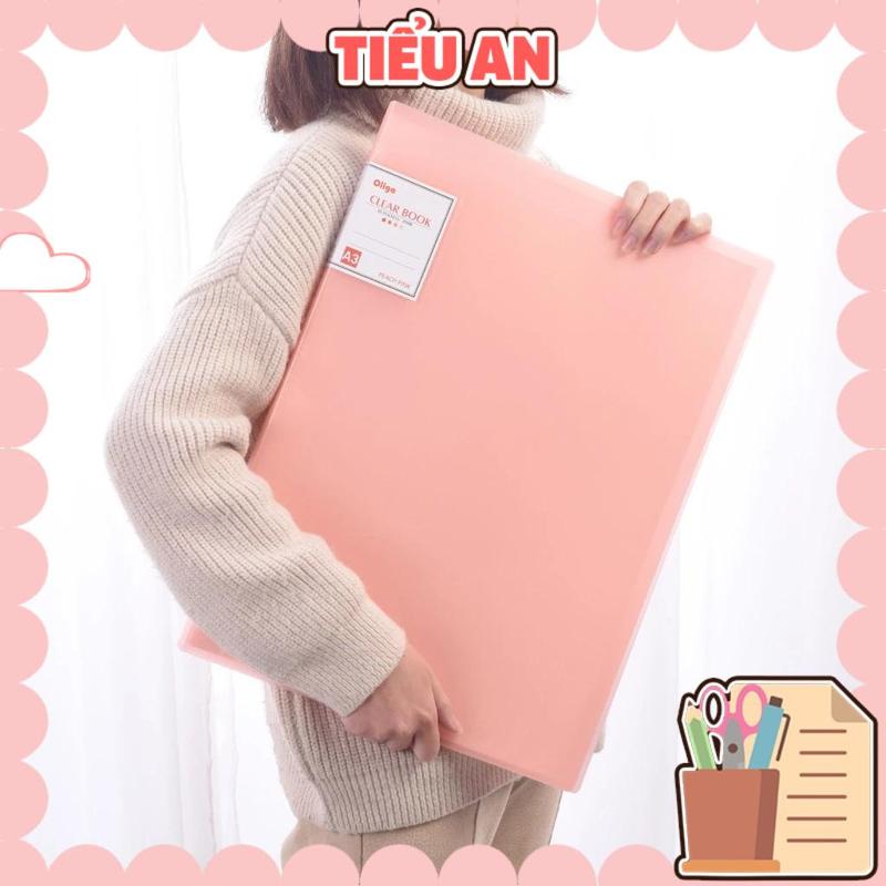 [Mới] Bìa Lá Nhựa/ File Lá [size A3] 30 Lá - Dùng Đựng Tranh Vẽ - (44x32.5x2.0 cm)