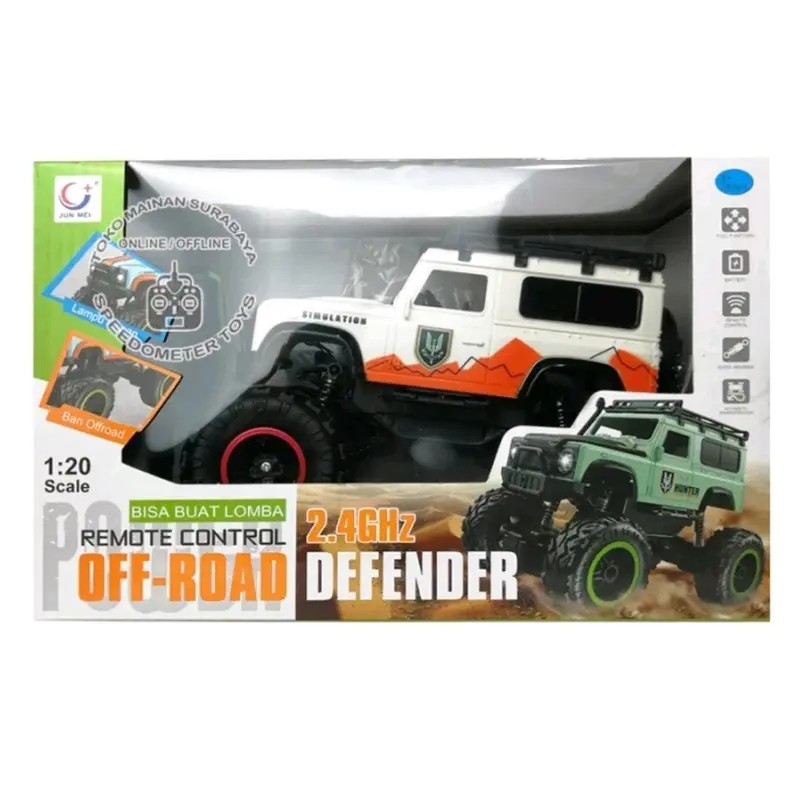 RC Mobil Crawler Defender | Mainan Anak Mobil Offroad Remote Control toys baterai 6
