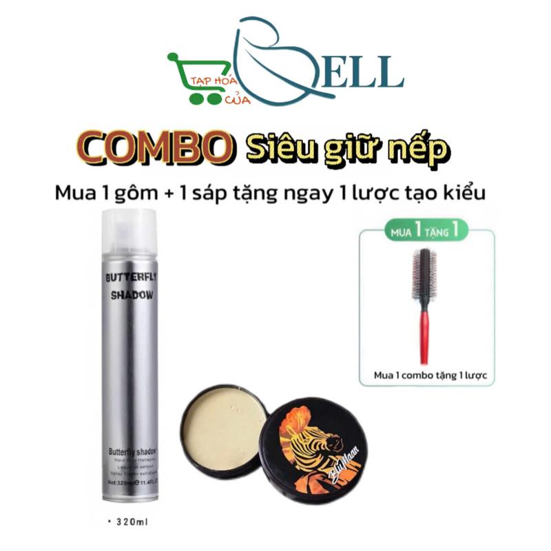 Product Introduction of [Deal Hời]-BỘ COMBO HOT - Gôm Bạc giữ nếp 320ml + sáp bluman Ngựa Vằn kèm Tặng Lược định hình 2