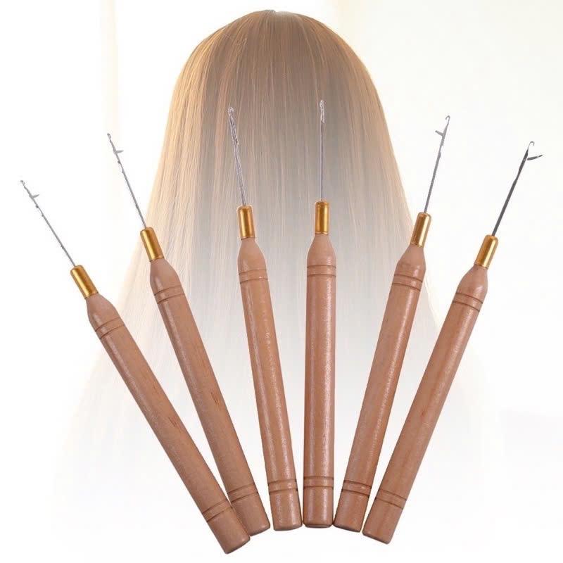 Que Móc Light , que Nối Lông Vũ, Dụng Cụ Nối Tóc Lông Vũ, Cây móc nối tóc cho salon Women Uốn Tóc