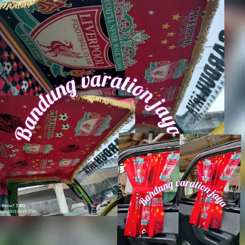 AKSESORIS kain flapon atap kabin 1 set tirai pintu motif terbaru 4
