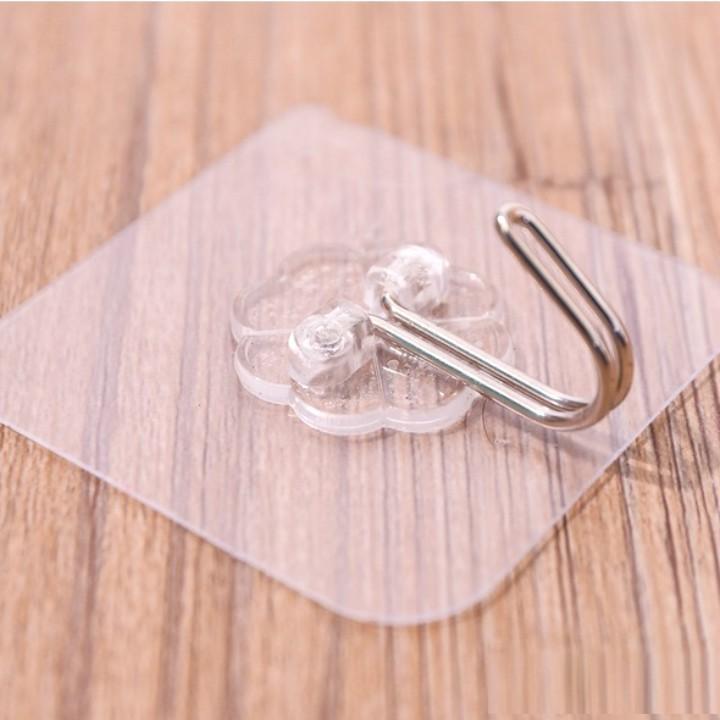 Móc Dán Tường Siêu Dính Trong Suốt, Chịu Lực Tốt Treo Đồ Dùng Siêu Chắc Chắn 6x6cm - Duli.B Home 2