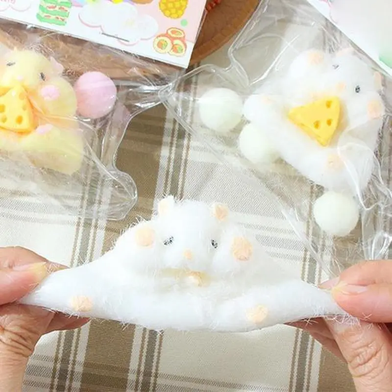 2 pcs Cat Paw Stress Relief taba Toy Donut Fun Mainan Pencet Anti stress pencet anak  Sejumput terbaru rebound lambat cakar kucing mewah  pasangan gadis-gadis berbondong-bondong silikon model yang diperbesar mainan dekompresi gantungan kunci 1