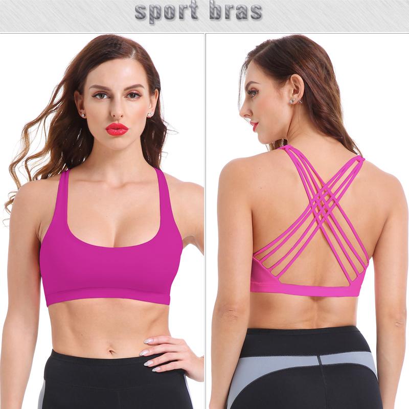 Product Introduction of Spring/Summer Cross Back Sports Vest, High Strength Shockproof Underwear, Yoga Fitness Running Bra 5