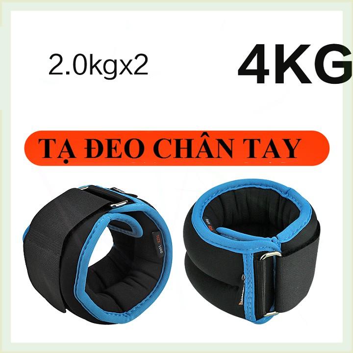 TẠ 4KG ĐEO CHÂN TAY THỂ THAO, THỂ HÌNH  Tập Gym tạ  đeo Nam