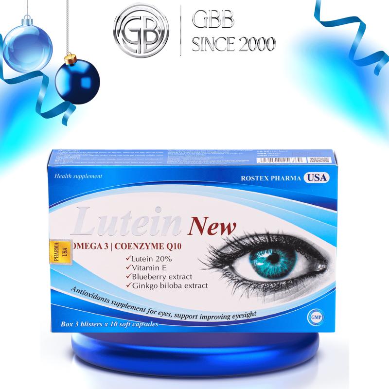 Viên uống bổ mắt LUTEIN NEW hỗ trợ tăng cường thị lực – Hộp 30 viên
