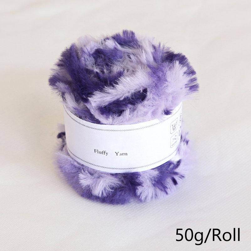 Product Introduction of Xinyi3 50g/Roll Hand Knitting Wool Yarn Mink Yarn Thread Faux Fur Crochet Weaved Fluffy Baby Clothes Crochet Sweater Scarf 17