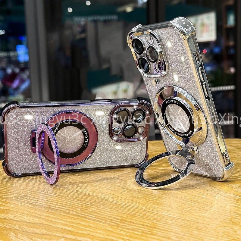 Luxury Sparkling Handphone Case for OPPO A17 A97 5G A38 4G A18 A60 four corners shockproof phone case 3D makeup mirror holder new bracelet soft case 5