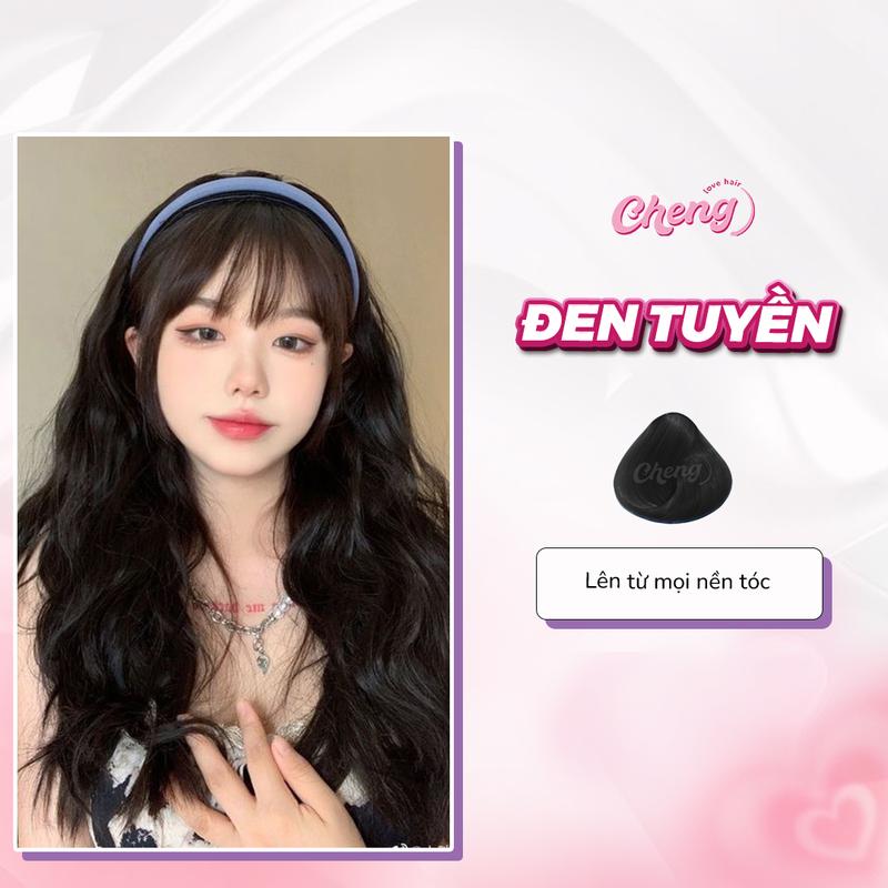Thuốc Nhuộm Tóc Màu ĐEN TUYỀN Không Tẩy | Chenglovehair, Chenglovehairs