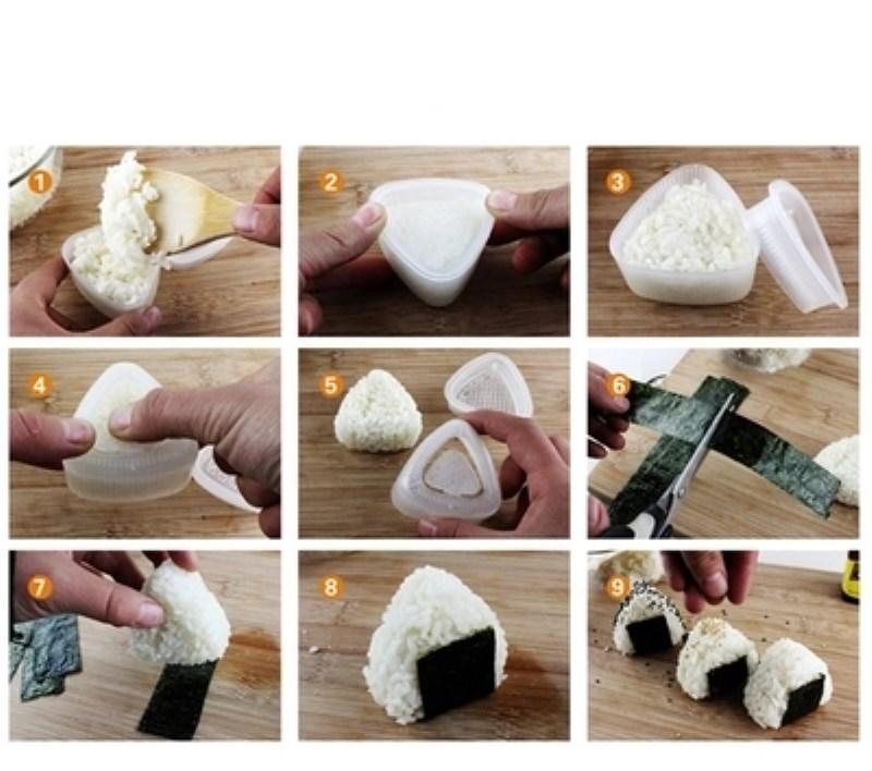 Product Introduction of Khuôn Làm Cơm Sushi, Hình Hoạt Hình, Bộ Cơm Nắm Onigiri, Khuôn Làm Bấm Nhật Bản, Dụng Cụ Tự Làm, Dụng Cụ Nhà Bếp Bento, Phụ Kiện 19