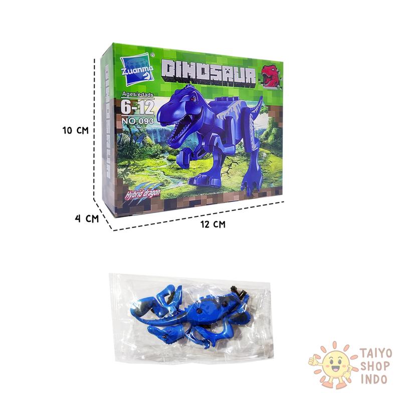TAIYO Mainan Anak DIY Dino Dinosaurus Rakit Edukasi Obeng Puzzle Dinosaur 7