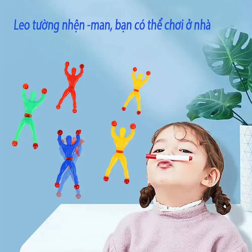 [ToyVINA](Màu sắc ngẫu nhiên) Đồ chơi trẻ em người nhện leo tường với keo đặc biệt giúp dính ở nhiều bề mặt, giúp bé vui hơn khi chơi , Mano