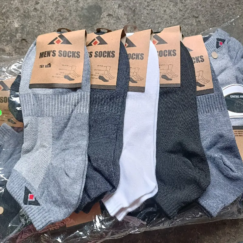Set 5 đôi tất Nam cổ ngắn ( 2 phân loại ) Cotton 5