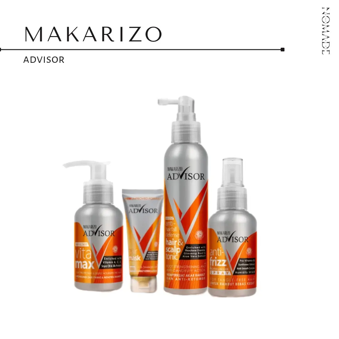 Makarizo Advisor Anti Hair Fall Scalp Tonic | Mask Repair | Vitamax | Anti Frizz
