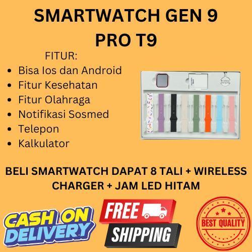 PAKET COMBO! SRS 9 [8 Tali + Charger + BONUS JAM LED] BISA COD