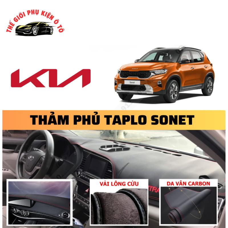 Thảm phủ taplo xe Kia Sonet 2021-2024cao cấp