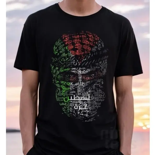 Kaos Dakwah islami Palestine Warior Abu Ubaidah Katun 24s Pria Baju Oblong Distro