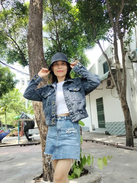 Product Introduction of [TÚI TRONG- 40 75] TopÁo khoác jean nữ thêu feng phong cách XÁM CHUỘT tôn dáng  from vừa Jacket cực xinh Women free size 40 75 kg 8