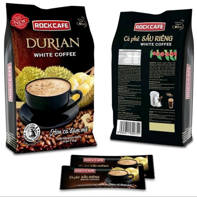 Cafe sầu riêng - rockcafe - túi 30 gói x 20gr