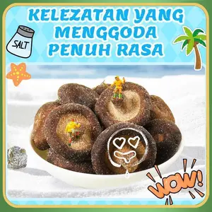 【Luckymore】HALAL Jamur Shiitake Renyah Rasa Garam Laut Truffle Pedas Original 48g, Keripik Jamur Shiitake Snack Camilan Tanpa Pewarna Buatan Food Cemilan Makanan