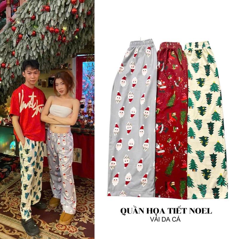 Quần Noel Giáng Sinh Quần Flannel Quần Hoạ Tiết Noel Quần Noel Couple