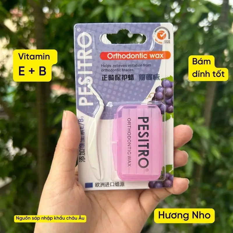 Sáp nha khoa chỉnh nha niềng răng cao cấp PESITRO hương thơm các loại 1