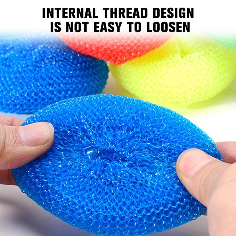 Product Introduction of Pot Brush Dishwash Ball Kitchen Pot Brush Artifact Cleaning Ball Plastic Steel Wire Ball 25