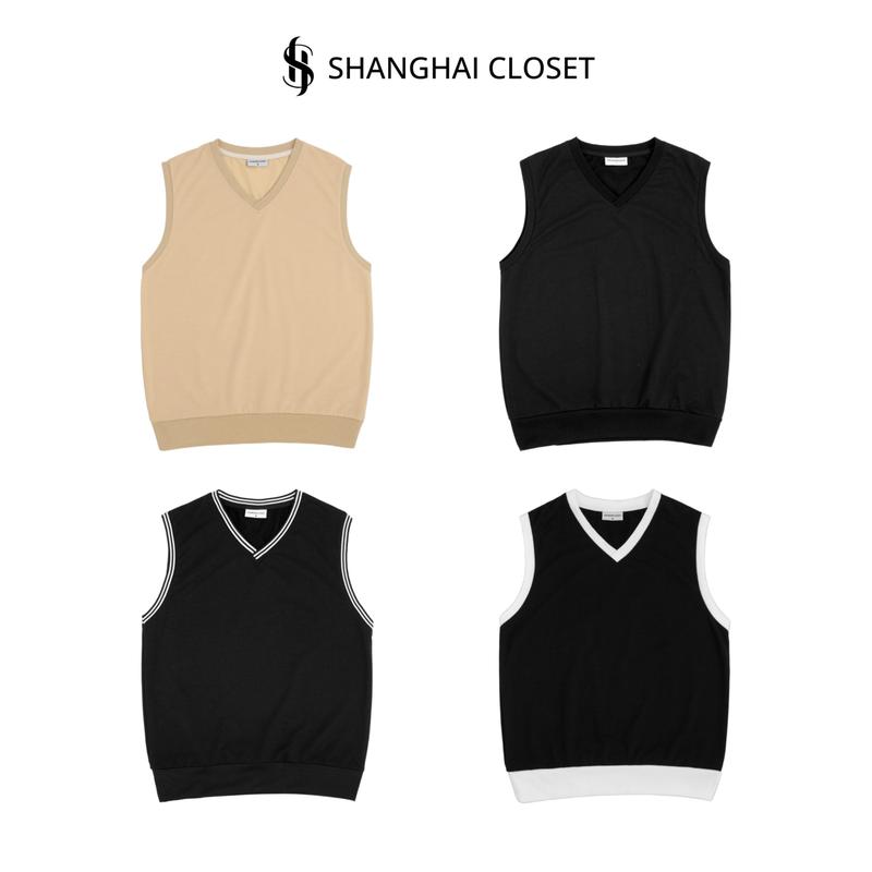 Áo Gile Shanghai Nam Nữ Form Rộng Unisex - Bigsize 2XL