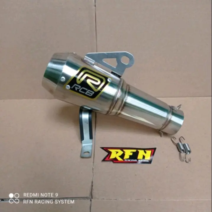 knalpot rcb slincer rcb kapsul d50mm stainles buat segala tipe moto bisa