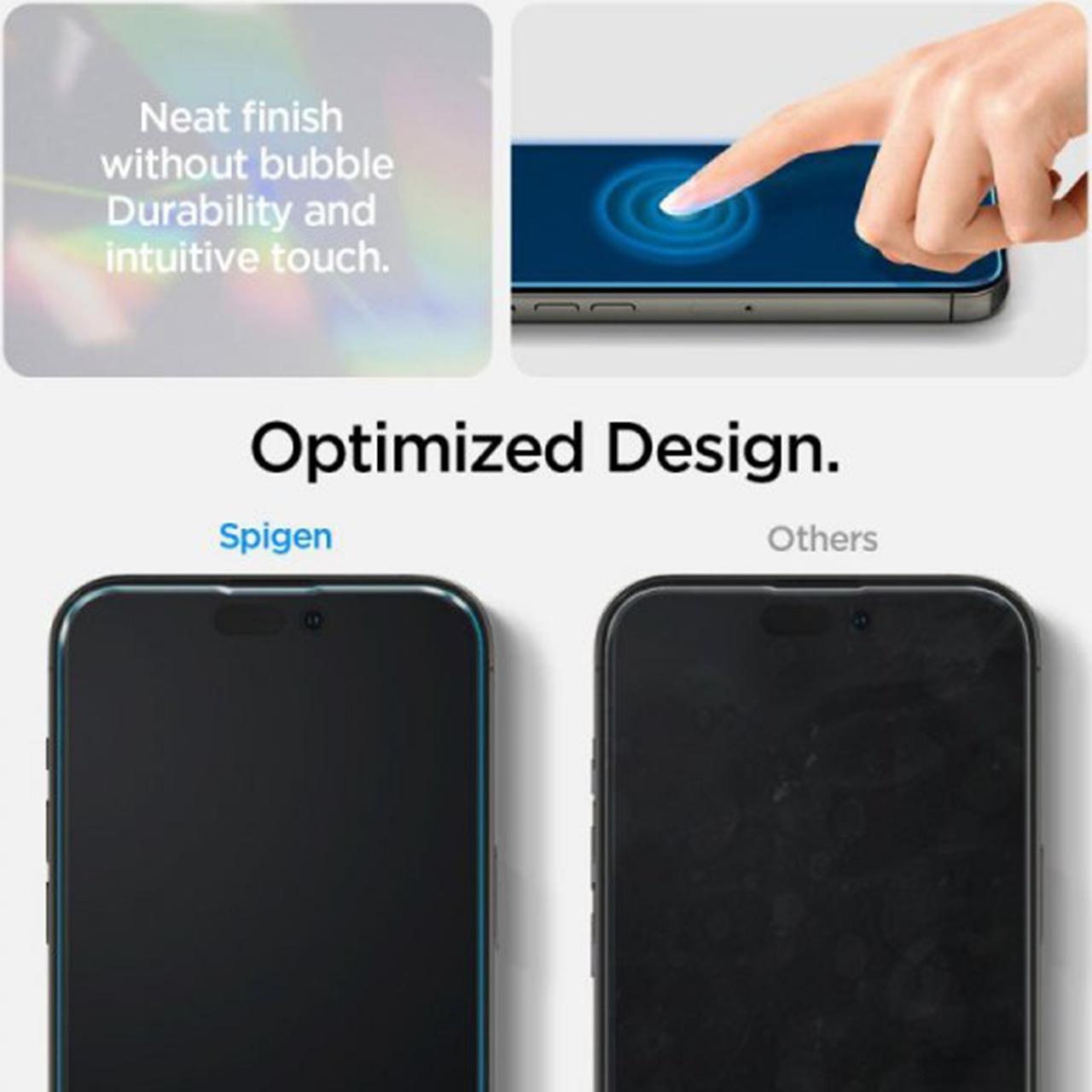 Case / Tempered Glass iPhone 14 Pro Max Plus Spigen Crystal Pack Clear