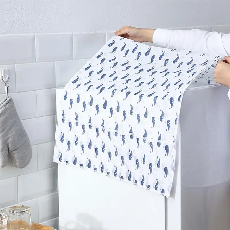 Tấm Che Bụi Tủ Lạnh, Không Thấm Nước, Có Túi Vải, Nắp Trên Chống Bụi, Túi Đựng Đồ Đa Năng, Thích Hợp Sử Dụng Trong Gia Đình 6