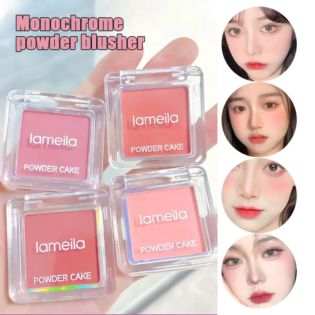 Phấn Đánh Đơn Sắc LAMEILA, Sắc Tố Cao, Lâu Trôi, Không Thấm Nước, Chống Mồ Hôi, Làm Sáng Da, Mỹ Phẩm Mặt, 4 Màu Có Sẵn, Đang Giảm Giá
