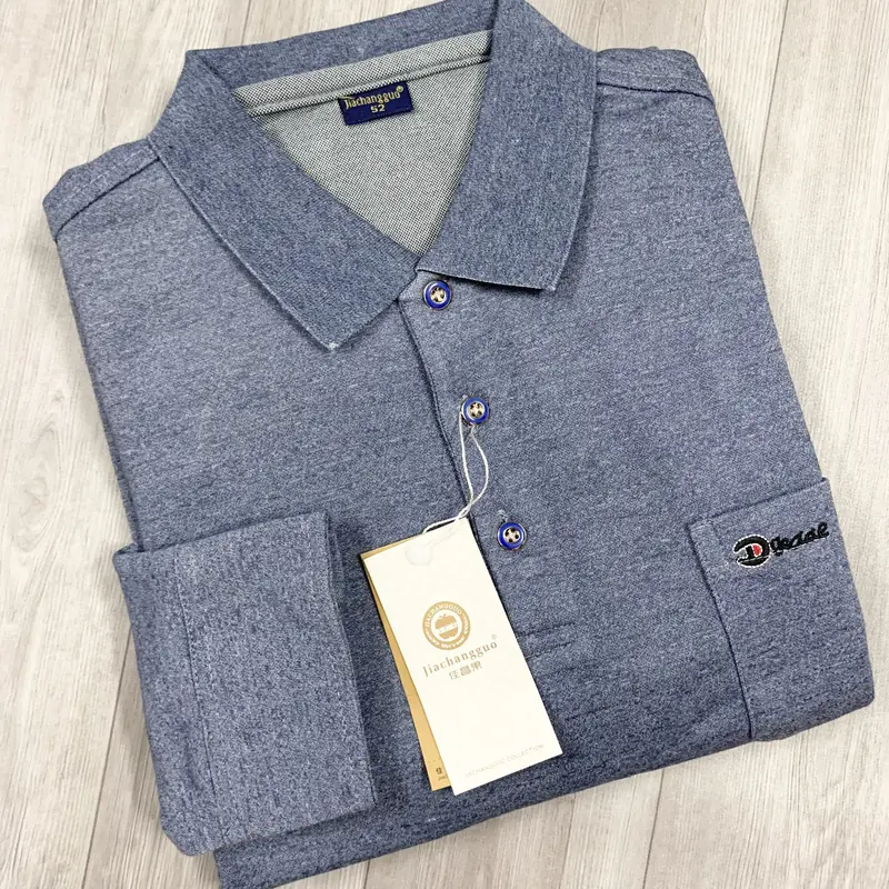 Áo Phông Dài Tay Nam Trung Niên Hàng Quảng Châu ẢNH THẬT Menswear Voi Polo Shirt 8