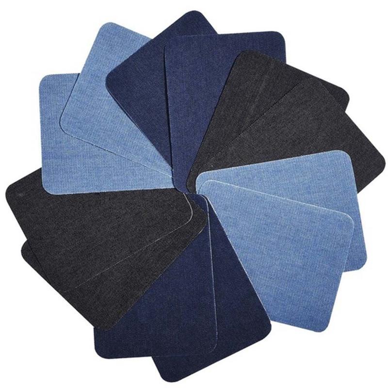 Product Introduction of 4/12PCS New Sewing Applique Fabric Patch Jeans DIY Iron-on Knee Elbow 7