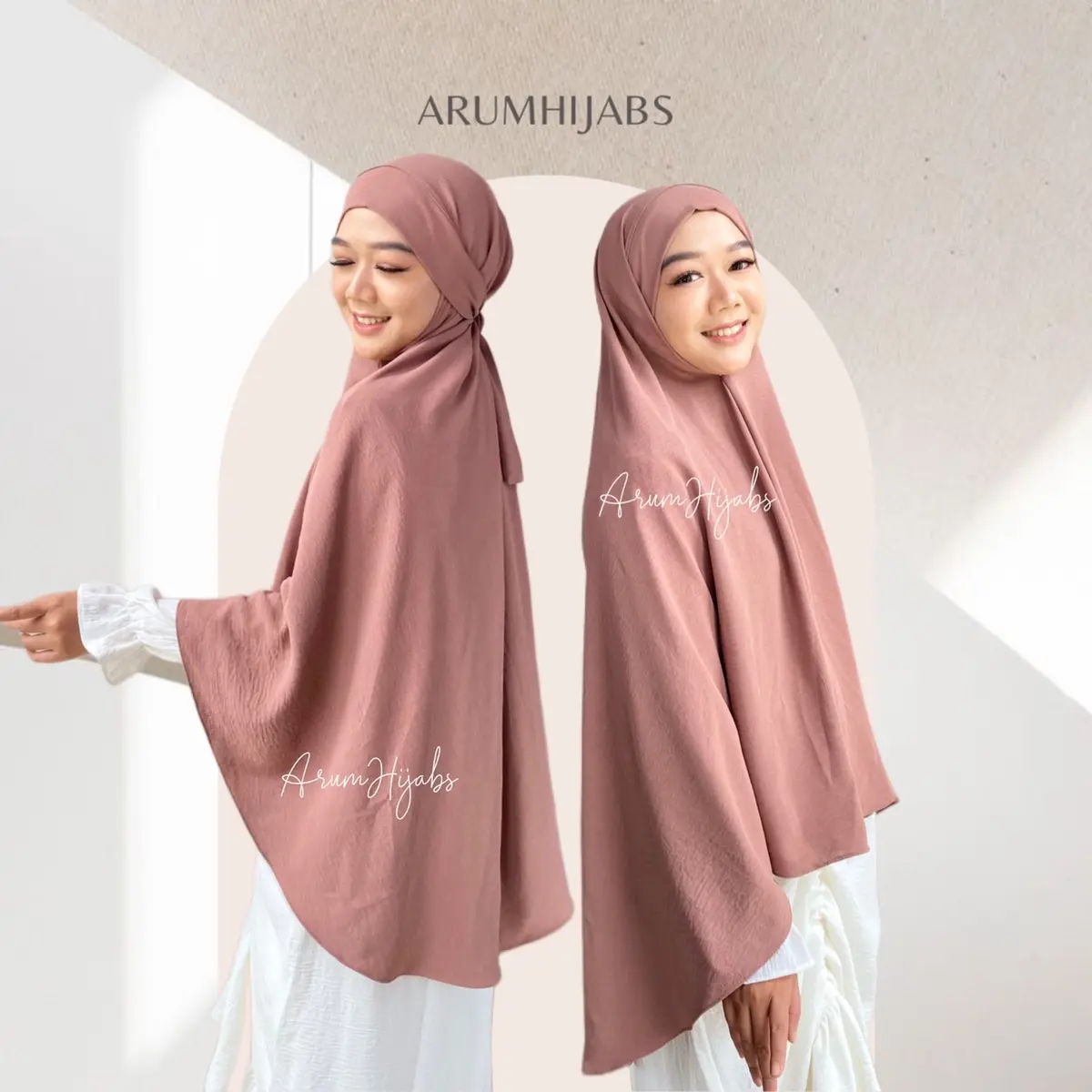 Bergo Arabian Alia Jumbo Airflow Jilbab Instan