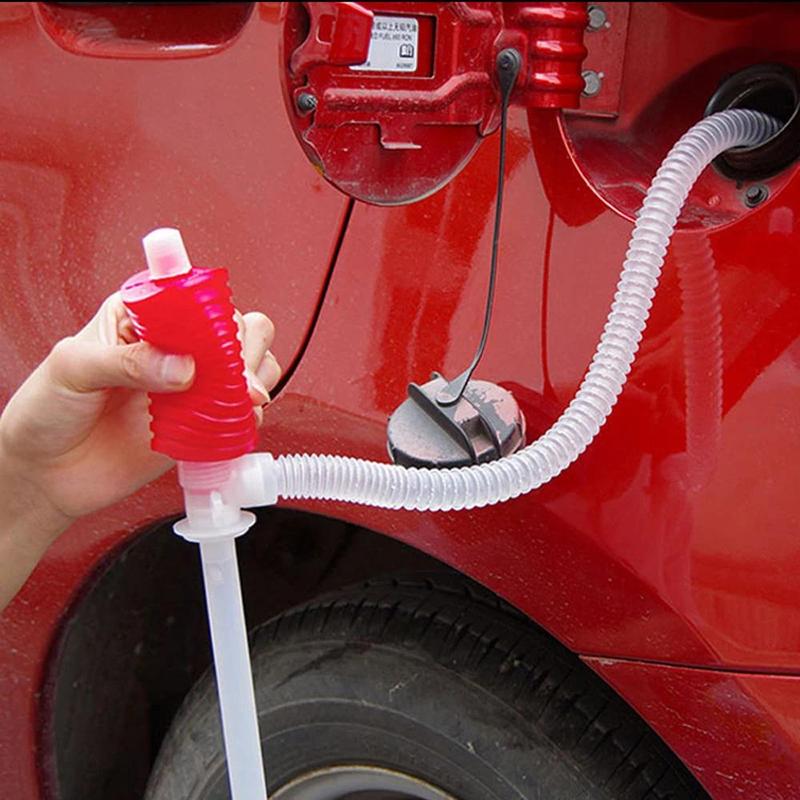 Product Introduction of Car Truck Manual Pump Fuel Gasoline Diesel Transfer Suction Cup Manual Fuel Pump Siphon Water Suction Fuel Transfer Pump Funnel 15