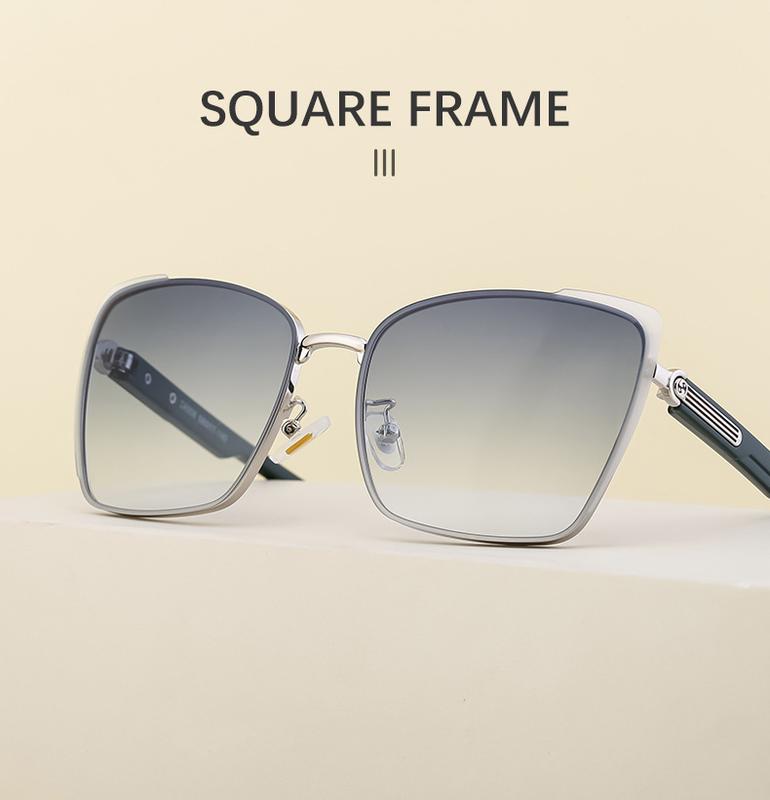 Product Introduction of 2024 New Cats' Eye Sunglasses Women's High Sense Sun-Resistant Sunglasses Personality All-Match Glasses 4