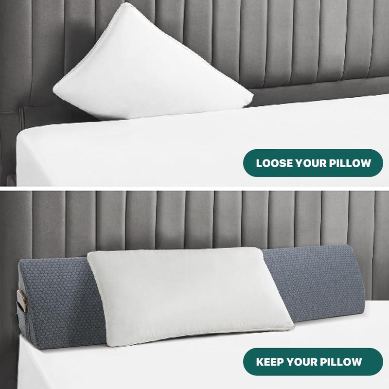 Wedge Pillow, 1 Count Split Gap Filler for Bed, Mattress Connector Replaces A Mattress Gap Filler, Birthday Gift Ideas, Gifts for Dad, Bedroom Accessories 4