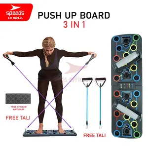 SPEEDS Push Up Board 11 Lubang Papan Push Up Portabel Alat Outdoor Otot 069-6