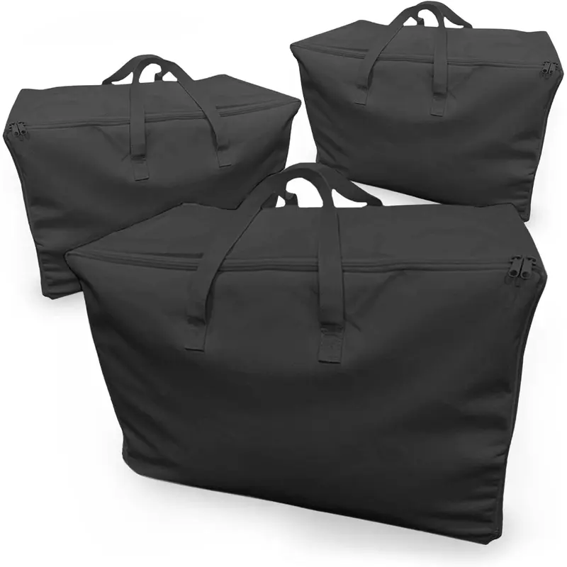 Local shipping-Eco Home Store Large Storage Bags Set of 3 White Laundry Bags UK Company Underbed Storage Bags Clothes Laundry Bags with Zips Foldable Home Organiser Clothes Storage Bags for Bedding 7