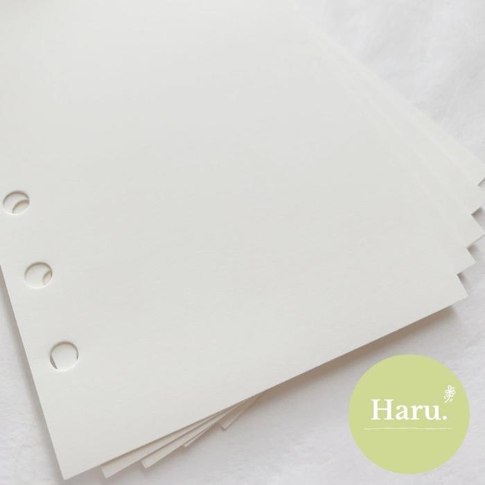 Gambar [HARU] Kertas Loose Leaf 6 Lubang Ukuran A5 A6 Refill Kertas Binder 6 Rings Grid Blank Dotted Paper dari Haru.collections Kota Batam 5 Tokopedia