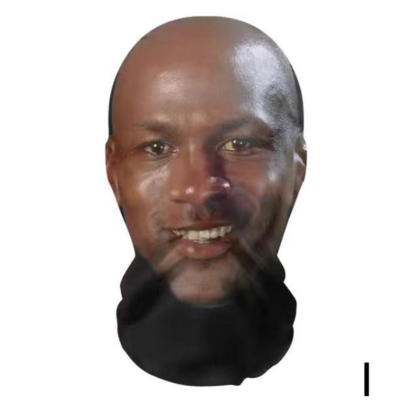 Product Introduction of 3D Printed Seamless Kanye Face Mask Celebrity Face Mask Funny Head Cover Riding Scarf Cosplay Headwear Hip Hop Hood 32