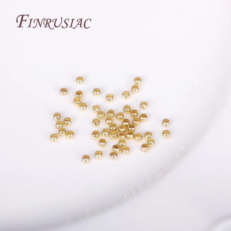 Product Introduction of High Quality Cylindrical Tube Crimp End Bead For Jewellery Making Supplies Wholesale 14K/18K Gold Plated 2mm Tube Crimp Beads 22