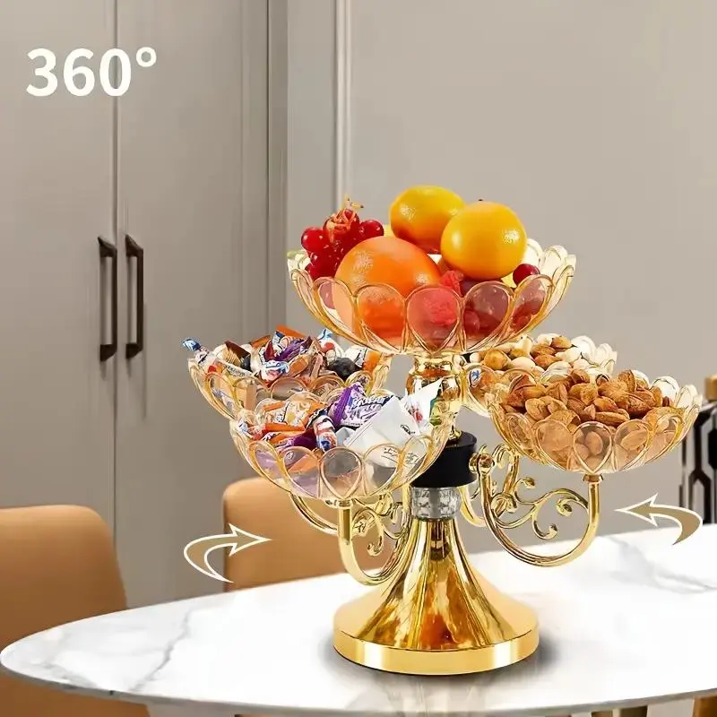 Fruit Plate, 1 Count   Fruit & Vegetable & Snack Storage   Basket, Household Fruit Plate for Home Kitchen Dining Room 6