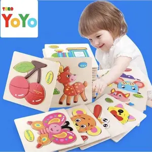 Puzzle Kayu 3D / Puzzle / Wooden Puzzle / Pasel Kayu / Puzzle Board 3D anak kids Games
