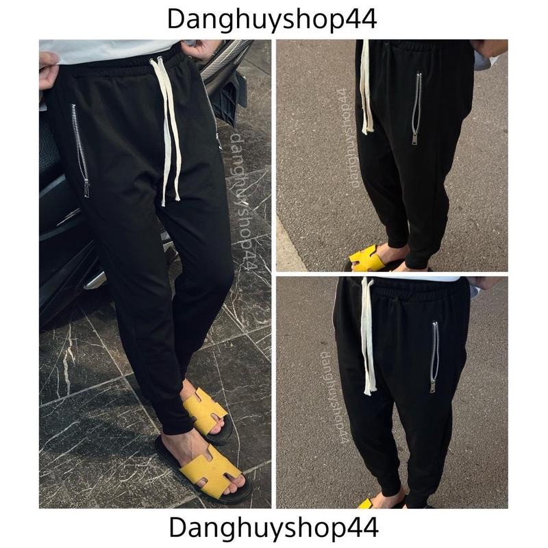 Quần Jogger Nỉ Nam, Hoạ Tiết Trơn Mix Khoá Túi, Chất Liệu Umi Hàn Cao Cấp