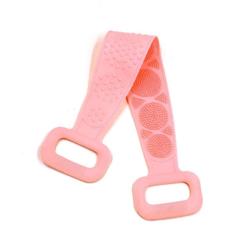 Product Introduction of Silicone Bath Belt, 1 Set Back Scrubber Towel, Back Massage Belt, Bathing Accessories for Home Bathroom, Bathing Loofah Supplies 5