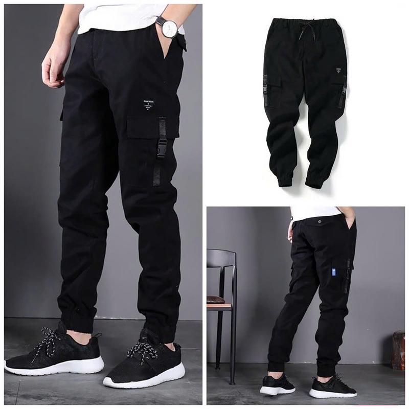 Quần Jogger Nam Túi Hộp Bo Chân Màu Đen Trơn Không Rách Chất Kaki Cao Cấp Co Dãn 4 Chiều TCS Trùm Chuyên Sỉ J08 Mẫu Mới Sport - TCS Trùm Chuyên Sỉ