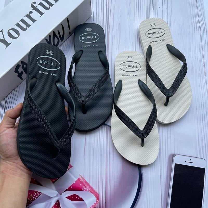 Dép nam T-Yourfull cao su Thái đơn giản, chống trơn trượt, chống thấm nước 0